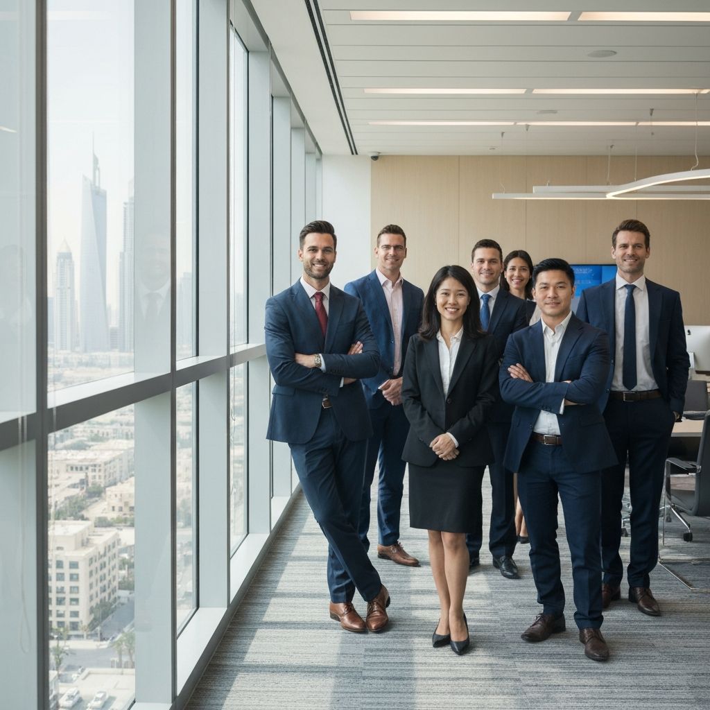 Burhani Oasis team in Dubai office